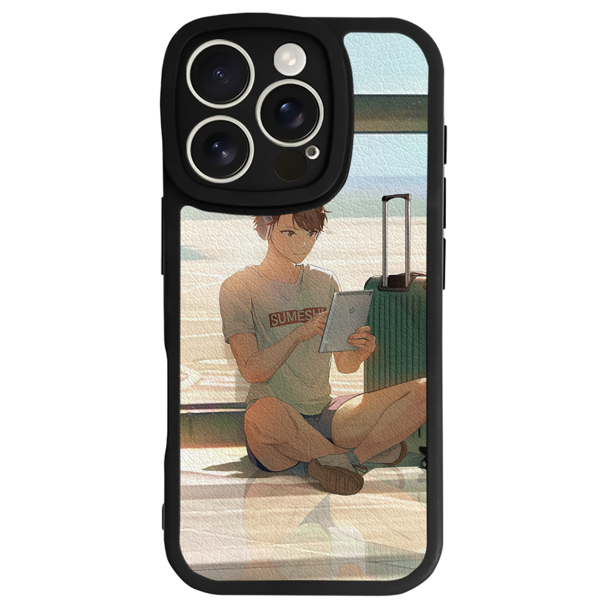 （画像用） ハイキュー!! Haikyu!! 【iPhone 16シリーズ対応】シリコンスマホケース（レザー調） 材質：シリコン